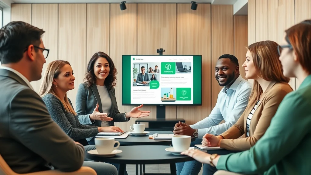 URSA Software Solutions Website Design Company consultant answers clients' website questions during roundtable Q&A session