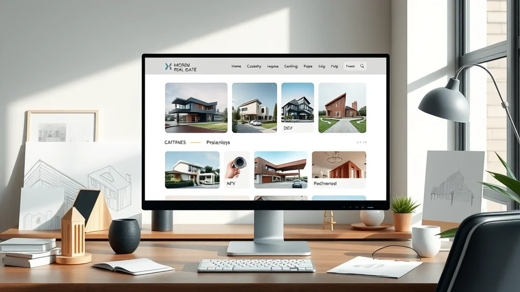 Modern real estate website user interface designed by URSA Software Solutions Website Design Company, with intuitive features for property listings