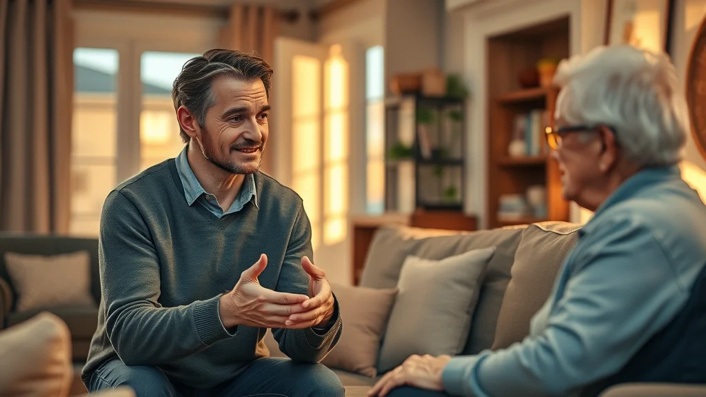 real estate agent nurturing estate leads friendly conversation living room