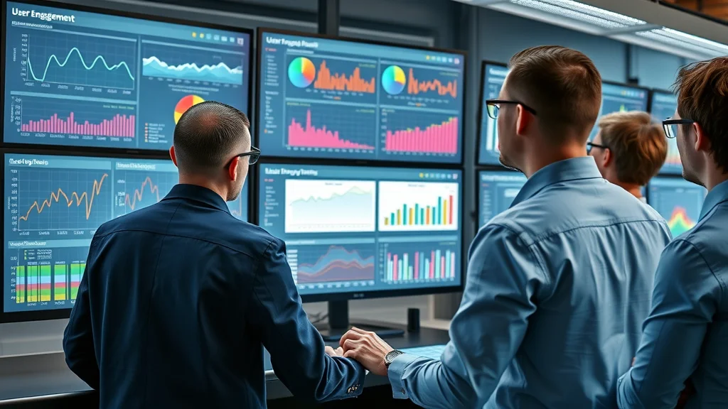 Dynamic data-driven real estate dashboard, team monitoring user engagement heatmaps and analytics for estate web UI design