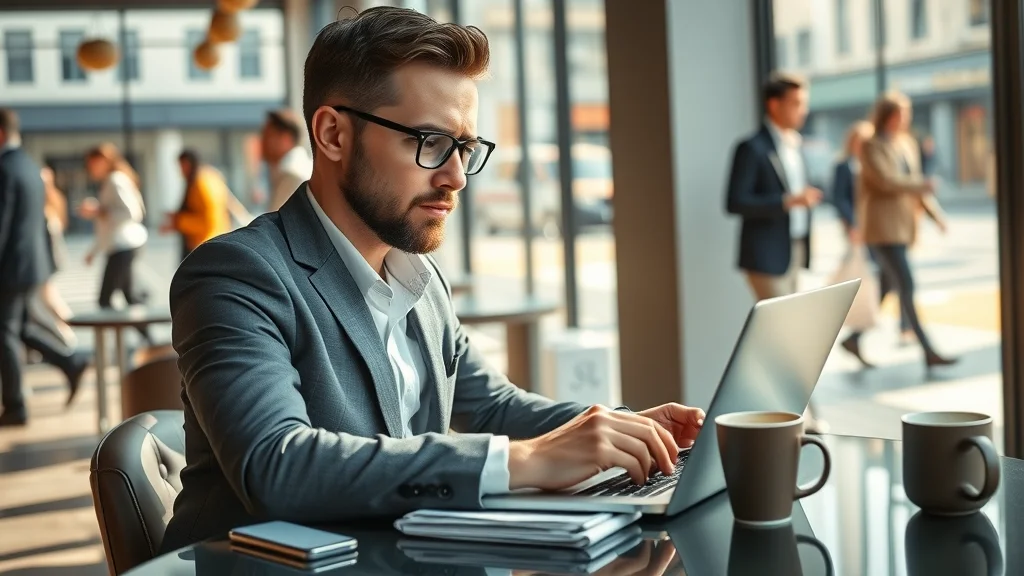 real estate agent lead generation laptop cafe city activity