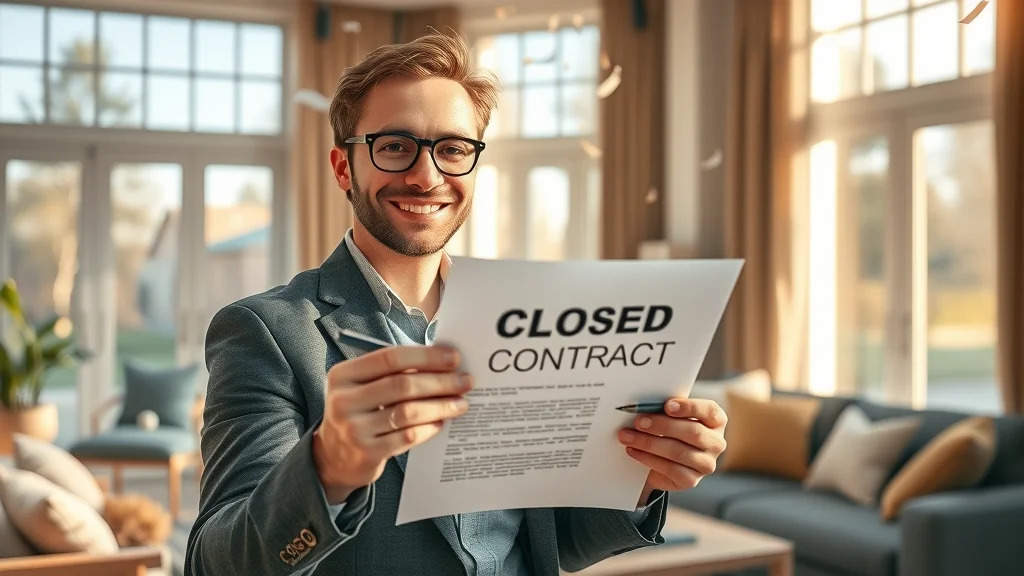 real estate agent successful closing home contract earnings