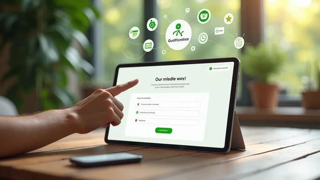 Lead capture landing page with automation icons - estate agents lead gen